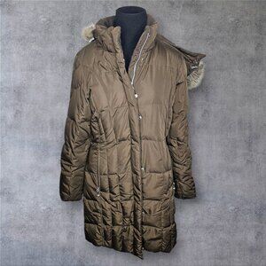 Eddie Bauer Signature Valley Down Parka Goose Down Puffer Jacket Womens Size XSP